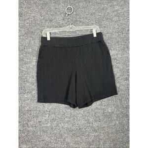 Belle By Kim Gravel Women Perfect Pique 7 Inch Shorts Sz XS Black Pull On Preppy